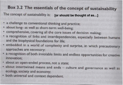 essentials to sustainability Gibson (2005) 1